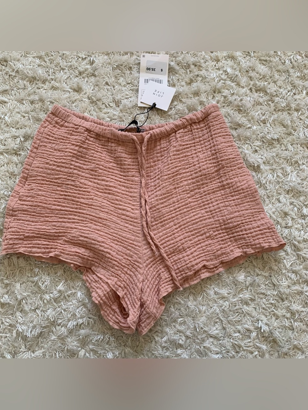 NWT New Zara Gauze Beach Summer Shorts XS
